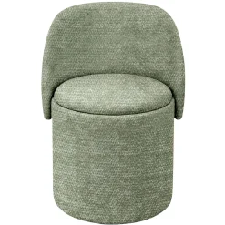 Puf con almacenaje verde