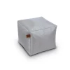 Puf cuadrado impermeable gris 45x45cm