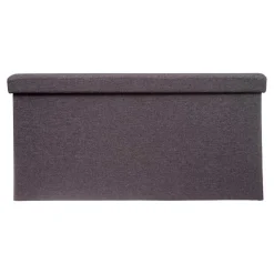 Puf De Almacenaje Gris Oscuro 76x37.5