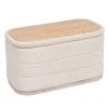 Puf doble/mesa YORK beige 38x76cm