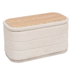 Puf doble/mesa YORK beige 38x76cm