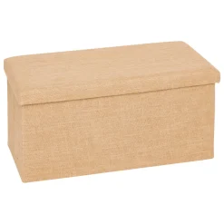 Puf doble MIXMODUL efecto yute de mdf 38x76cm