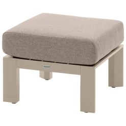 Puf EVASION beige de aluminio