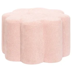 Puf formato de flor FLEUR DE ROSE rosa