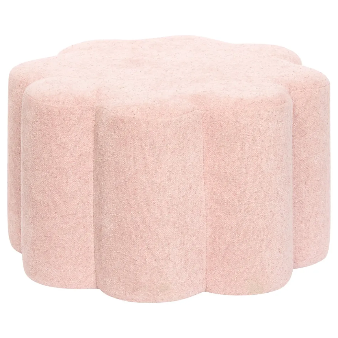 Puf formato de flor FLEUR DE ROSE rosa