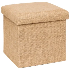 Puf MIXMODUL efecto yute de mdf 31x31cm