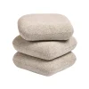 Puf PAROS de tejido beige