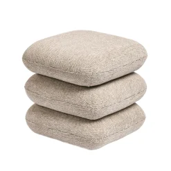Puf PAROS de tejido beige