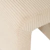 Puf SEVI beige de terciopelo