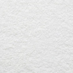 Puf tejido boucle blanco
