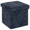 Puf VELVY azul oscuro 31x31cm