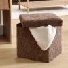 Puf VELVY marrón 31x31cm