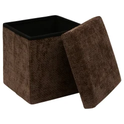 Puf VELVY marrón 31x31cm