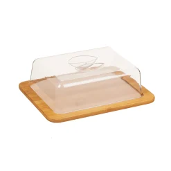 Quesera De Bambú Con Tapa