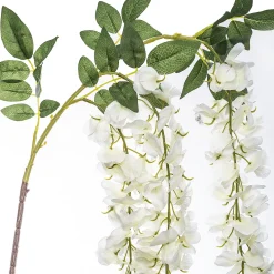 Rama De Glicinia Blanca Artificial 130Cm