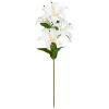 Rama de 4 lirios JAGO blanco 80cm