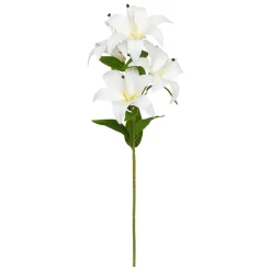 Rama de 4 lirios JAGO blanco 80cm