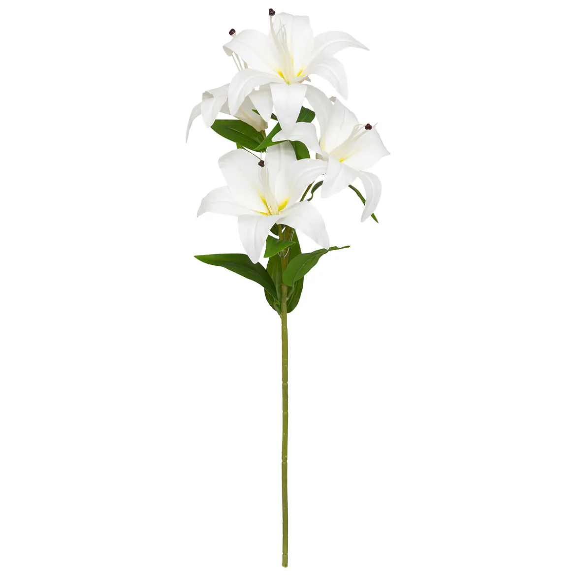 Rama de 4 lirios JAGO blanco 80cm