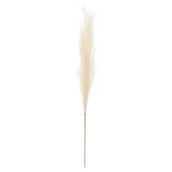 Rama pampa artificial blanca 110cm