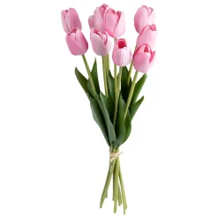 Ramo de 10 Tulipanes Rosas 48cm