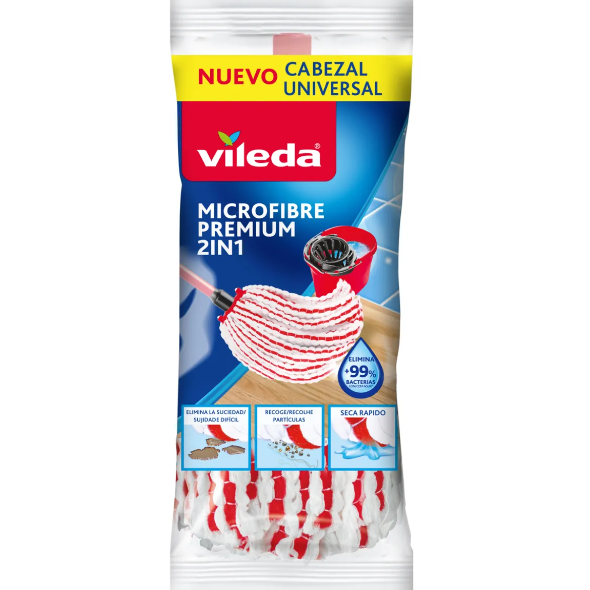 Recambio Fregona Microfibra Premium VILEDA