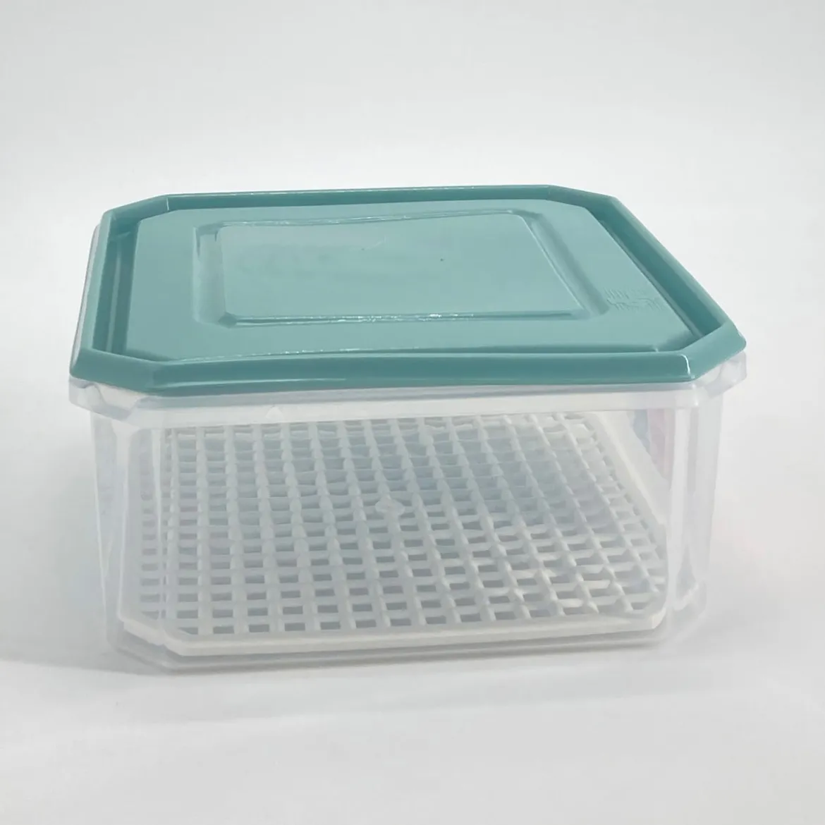 Recipiente Cuad. Plast C/Red Azul 1.4L