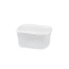 Recipiente Rectangular Blanco 0.5L