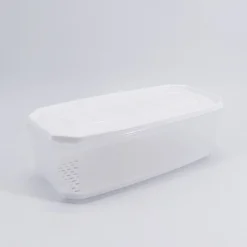 Recipiente Rectangular C/Red Blanco