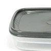 Recipiente Rectangular Gris 0.8L