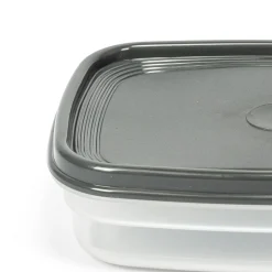 Recipiente Rectangular Gris 0.8L