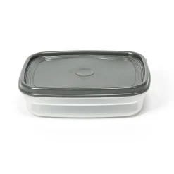 Recipiente Rectangular Gris 0.8L