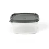 Recipiente Rectangular Gris 0.5L