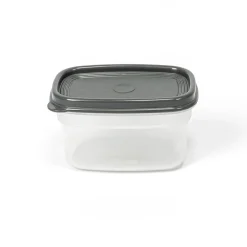 Recipiente Rectangular Gris 0.5L