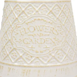 Regadera TINO de metal blanco 27x14x16.5cm
