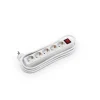 Regleta eléctrica con 5 enchufes con interruptor