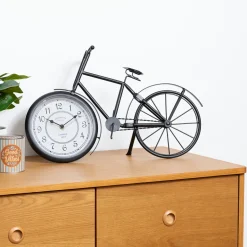 Reloj De Mesa Bicicleta De Metal 32x52Cm