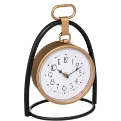 Reloj De Mesa De Mdf/Metal 21x11x27.5Cm