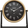 Reloj De Mesa Metal Luca 27x5.2x26.5Cm