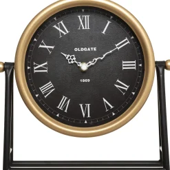 Reloj De Mesa Metal Luca 27x5.2x26.5Cm