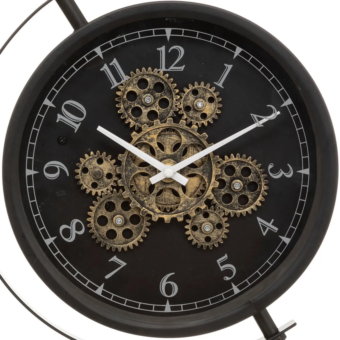 Reloj de mesa negro de metal 40x13x28cm