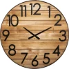 Reloj De Pared Abby 3D Marrón 70cm