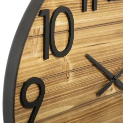 Reloj De Pared Abby 3D Marrón 70cm