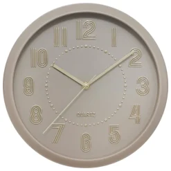Reloj de pared ALIZEE taupe 30.5cm