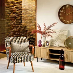 Reloj de pared de mdf y vidrio IVANA 55cm