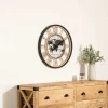 Reloj De Pared De Metal Mundo 67Cm