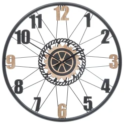 Reloj De Pared Mohan Beige y Negro