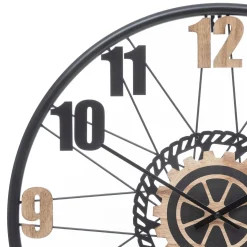Reloj De Pared Mohan Beige y Negro