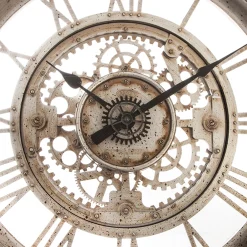 Reloj de pared negro mecanismo VINTAGE 61cm