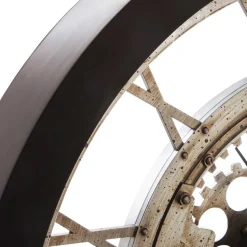 Reloj de pared negro mecanismo VINTAGE 61cm