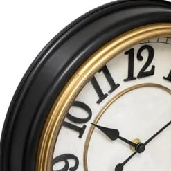 Reloj De Pared Nell Negro Plástico 29Cm